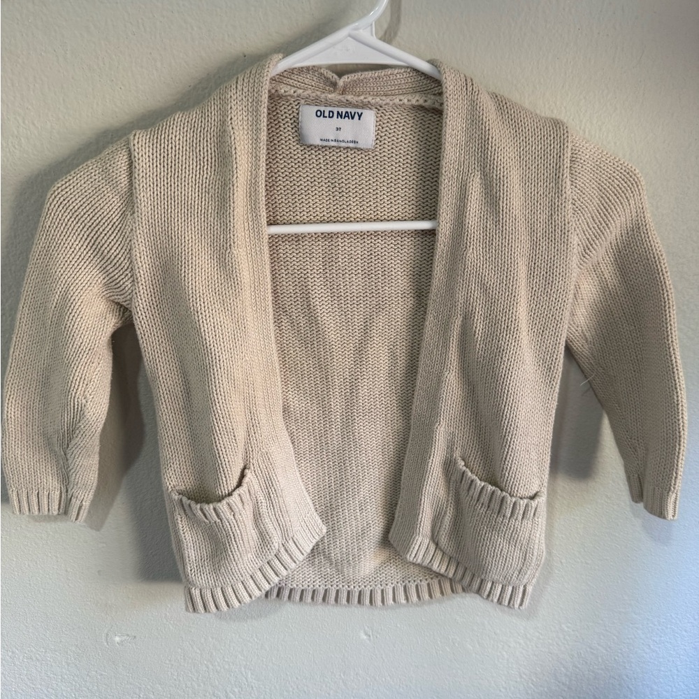 Old Navy toddler Beige Cardigan